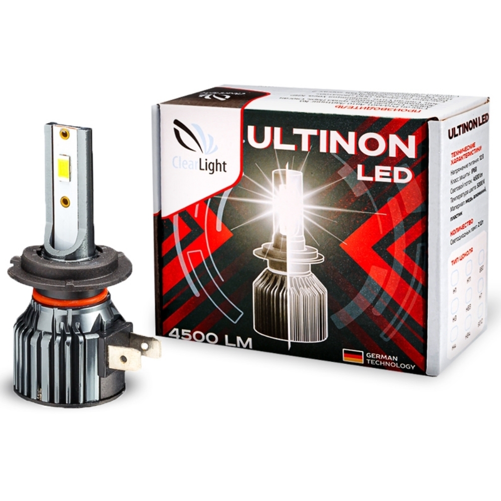 Clearlight Светодиодная лампа H27 Ultinon 5000K, 1шт. CLULTLEDH27 ...