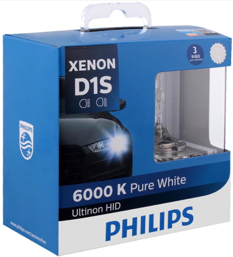 Ксеноновая лампа Philips D1S 35W Ultinon HID 2шт. купить недорого|продажа с  доставкой по России и СНГ |низкие цены, технические характеристики|купить  фары и лампы